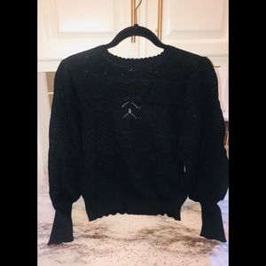 NWT ZARA Pointelle Knit Sweater Size Medium